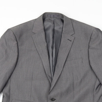 Aspen & Court Mens Grey   Jacket Suit Jacket Size 42
