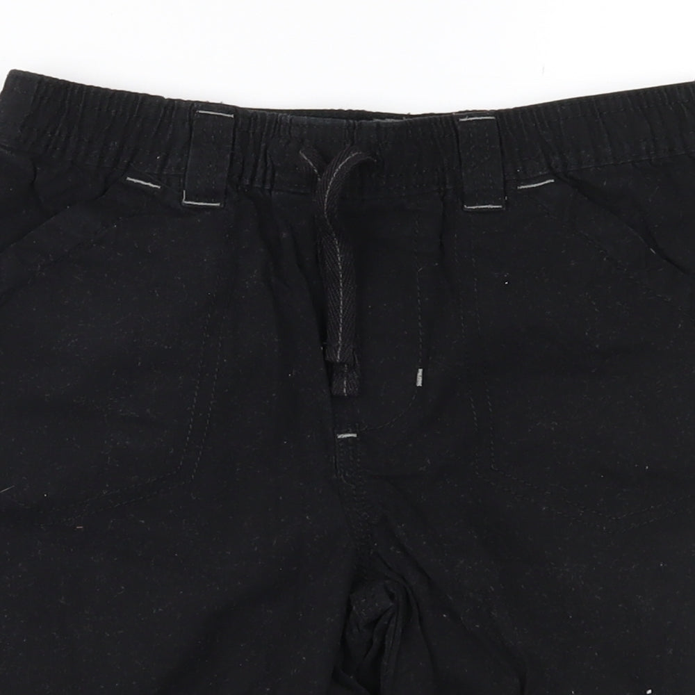 Rebel Boys Black   Cropped Trousers Size 5-6 Years