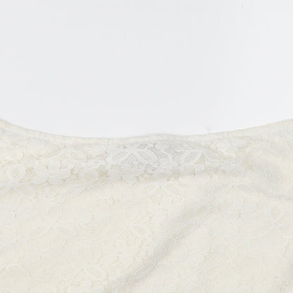 Primark Womens Ivory  Lace Basic Blouse Size 10
