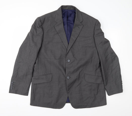 George Mens Grey   Jacket Suit Jacket Size 44