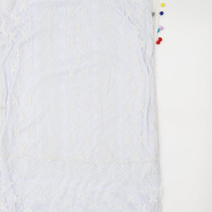 My Dress Room Womens White Geometric Lace Shift  Size XL