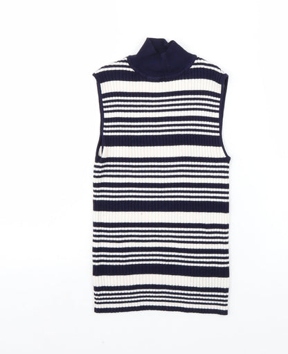 Miss Selfridge Womens Blue   Basic T-Shirt Size 8