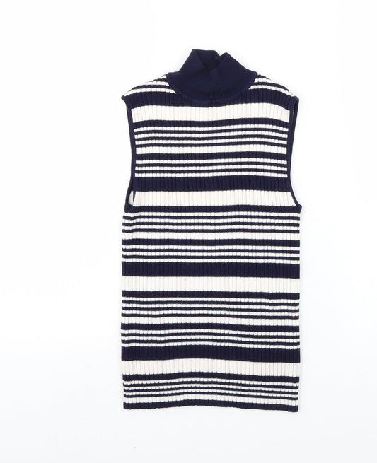 Miss Selfridge Womens Blue   Basic T-Shirt Size 8