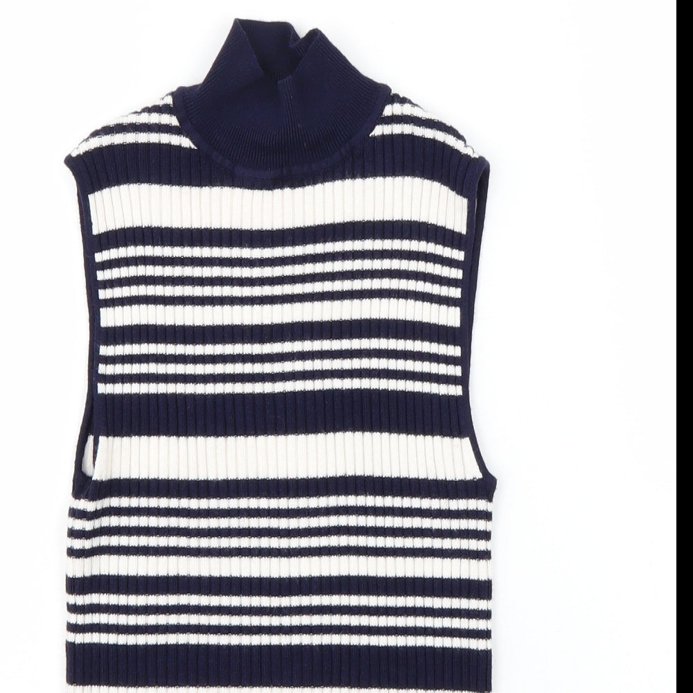 Miss Selfridge Womens Blue   Basic T-Shirt Size 8