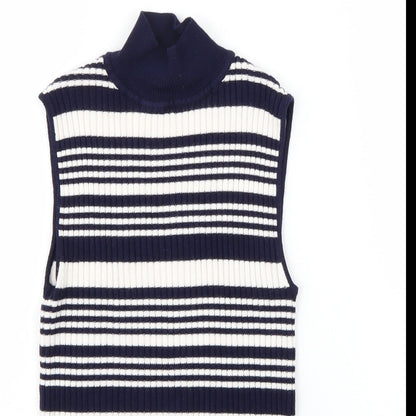 Miss Selfridge Womens Blue   Basic T-Shirt Size 8