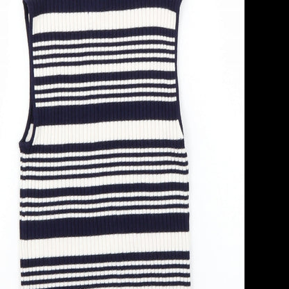 Miss Selfridge Womens Blue   Basic T-Shirt Size 8