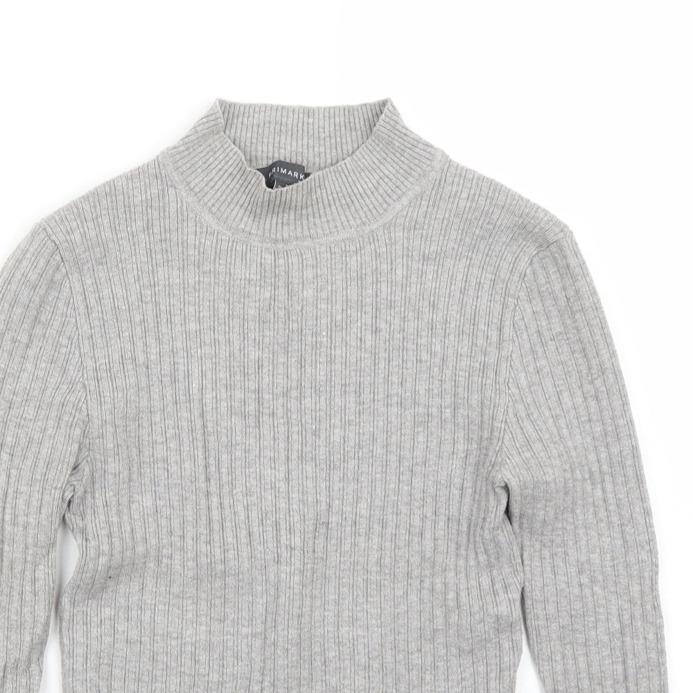 Primark Womens Grey   Basic T-Shirt Size XS