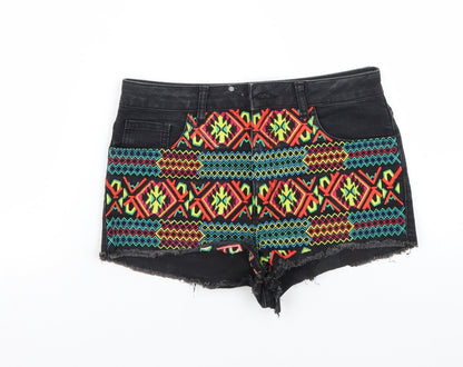 Topshop Womens Black   Bermuda Shorts Size 28