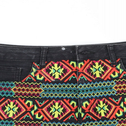 Topshop Womens Black   Bermuda Shorts Size 28