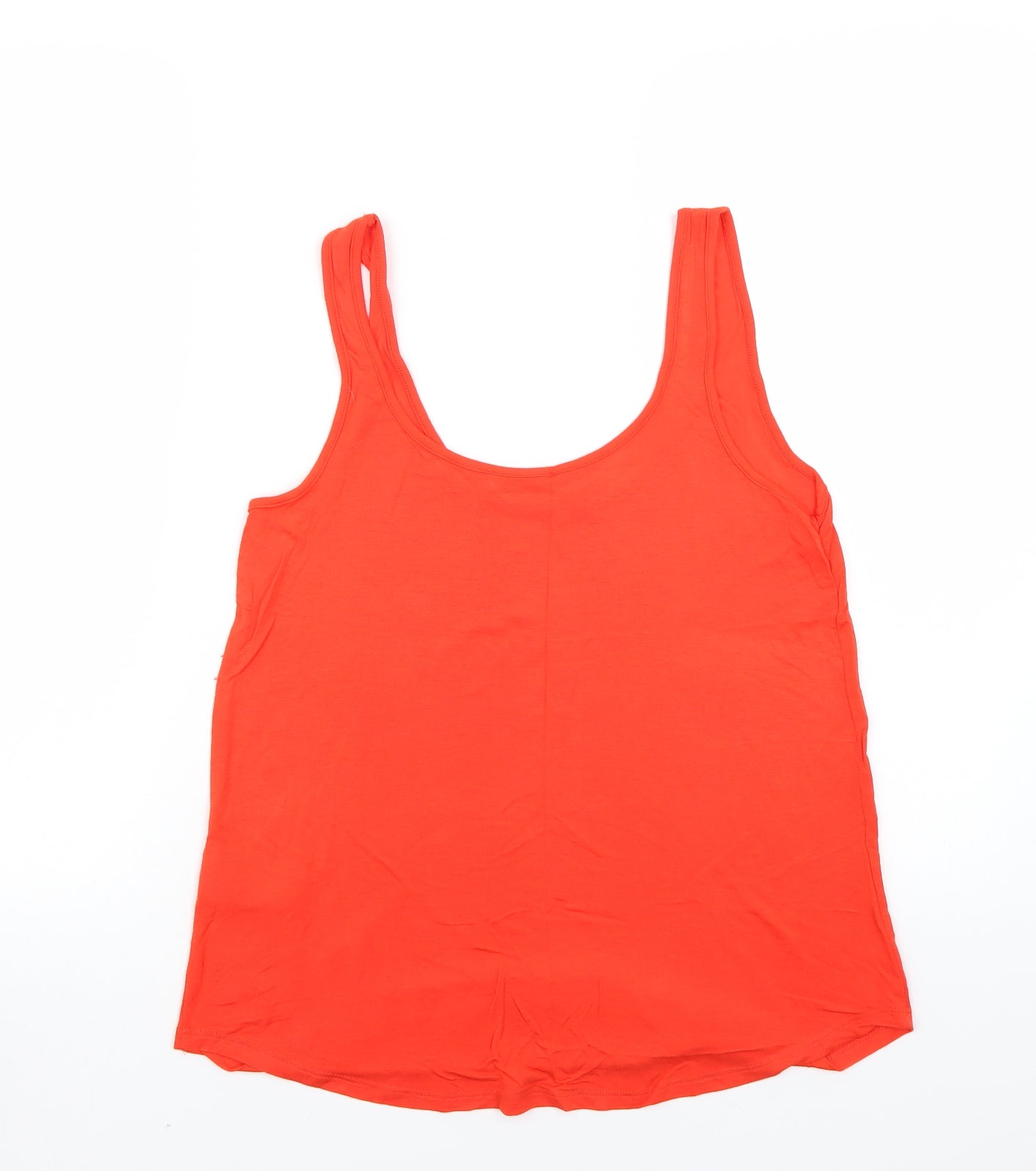 Womens UK Size 8 Warehouse Orange Basic Tank