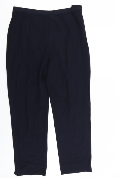 Womens UK Size 16 Marks and Spencer Regular Fit  Blue Trousers