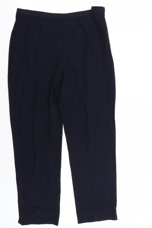 Womens UK Size 16 Marks and Spencer Regular Fit  Blue Trousers