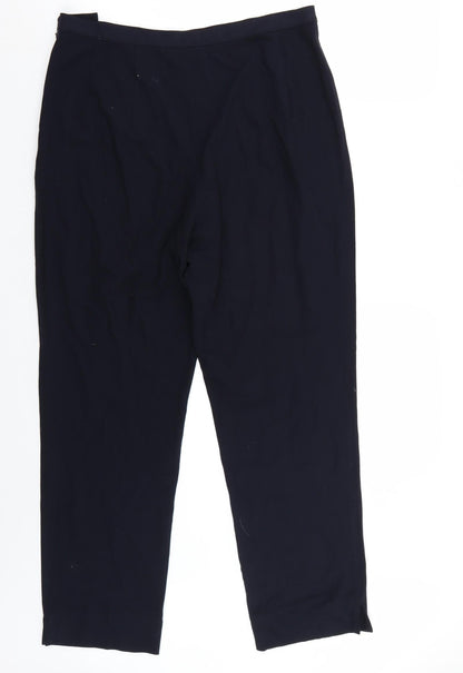 Womens UK Size 16 Marks and Spencer Regular Fit  Blue Trousers