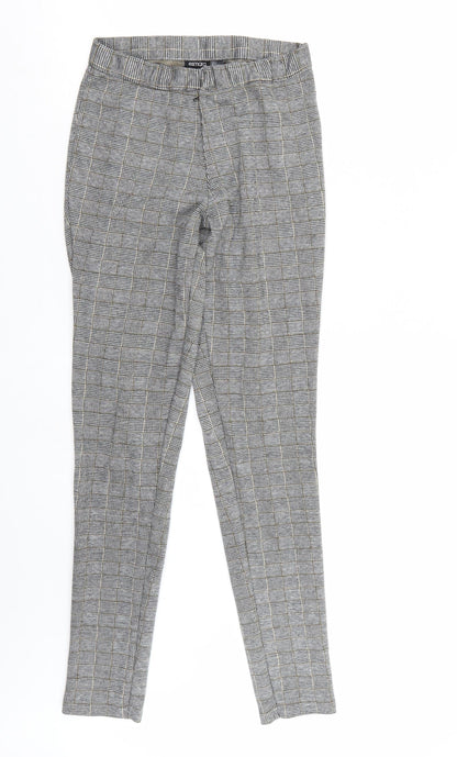 ESMARA Womens Grey Check  Trousers  Size 8 L29 in