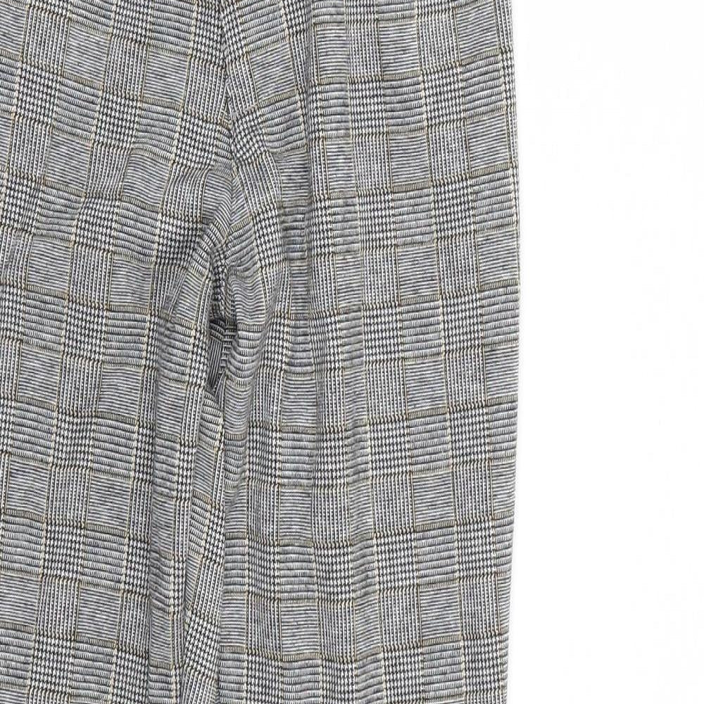 ESMARA Womens Grey Check  Trousers  Size 8 L29 in