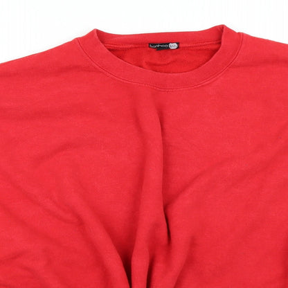 Boohoo Mens Red   Pullover Jumper Size XL