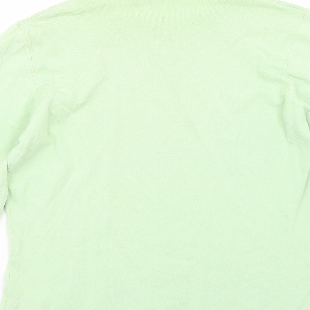 Womens UK Size S Karen Scott Green Basic T-Shirt
