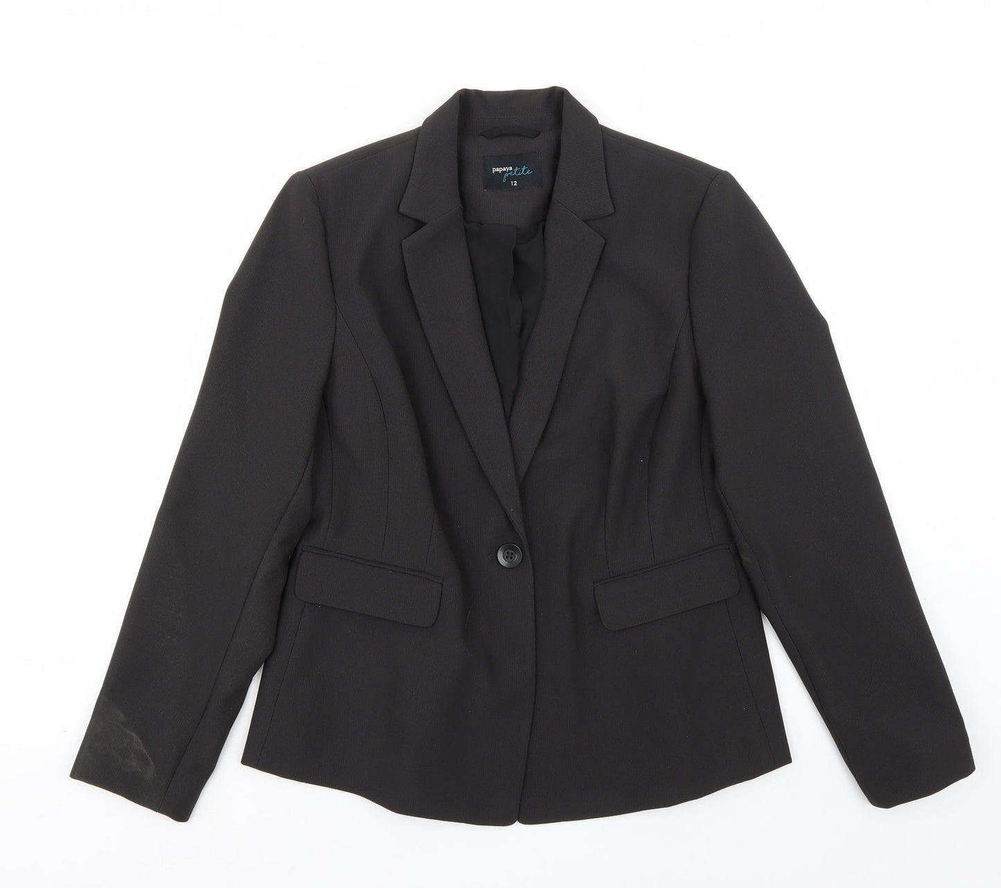 Papaya Womens Black   Jacket Coat Size 12