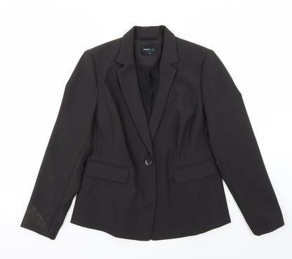 Papaya Womens Black   Jacket Coat Size 12