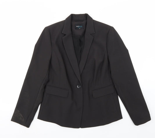 Papaya Womens Black   Jacket Coat Size 12