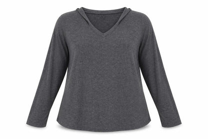 Womens Grey   Pullover Sweatshirt Size L
