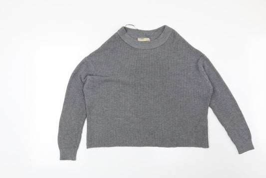 Pull&Bear Womens Grey   Pullover Jumper Size S