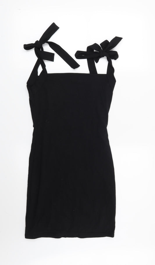 PRETTYLITTLETHING Womens Black   Bodycon  Size 4