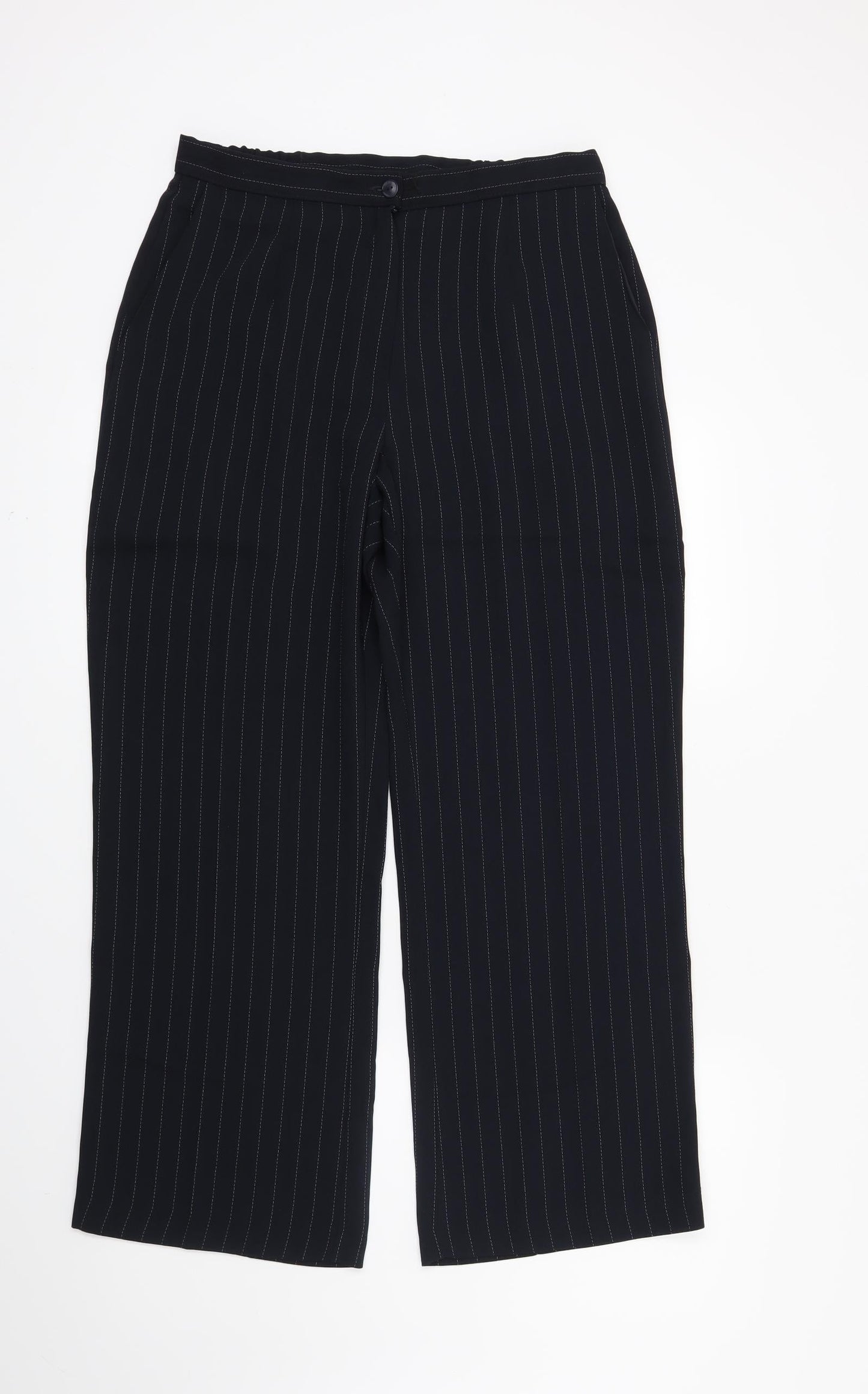 Womens UK Size 14 Marks and Spencer Regular Fit  Blue Trousers