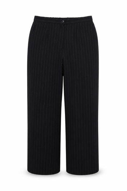Marks & Spencer Womens Blue Striped  Trousers  Size 14 L28 in