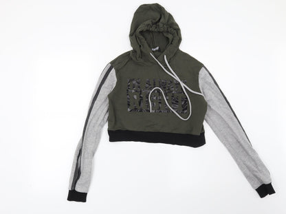 Select Womens Green   Pullover Hoodie Size 8  - I'm Always Right