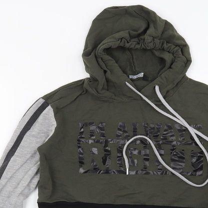 Select Womens Green   Pullover Hoodie Size 8  - I'm Always Right