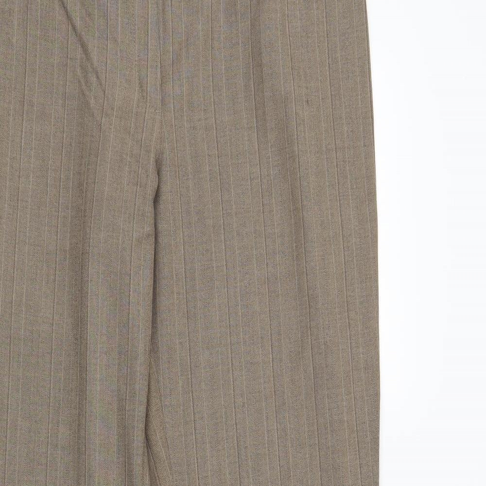 Womens UK Size 14 Marks and Spencer Regular Fit  Brown Trousers