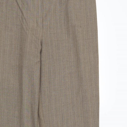Womens UK Size 14 Marks and Spencer Regular Fit  Brown Trousers