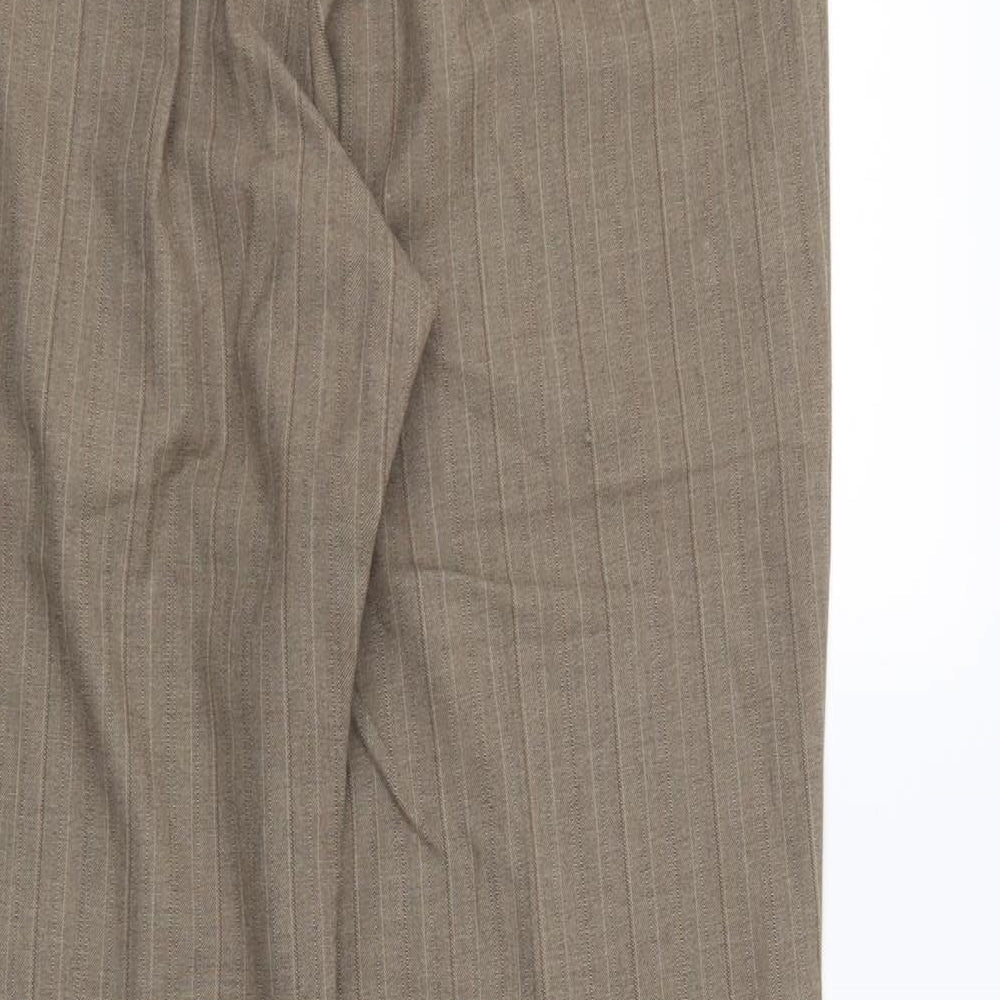 Womens UK Size 14 Marks and Spencer Regular Fit  Brown Trousers