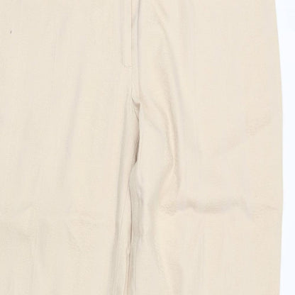 Womens UK Size 14 Marks and Spencer Regular Fit  Beige Trousers