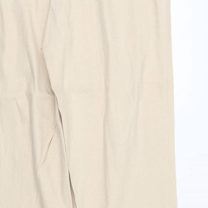 Womens UK Size 14 Marks and Spencer Regular Fit  Beige Trousers