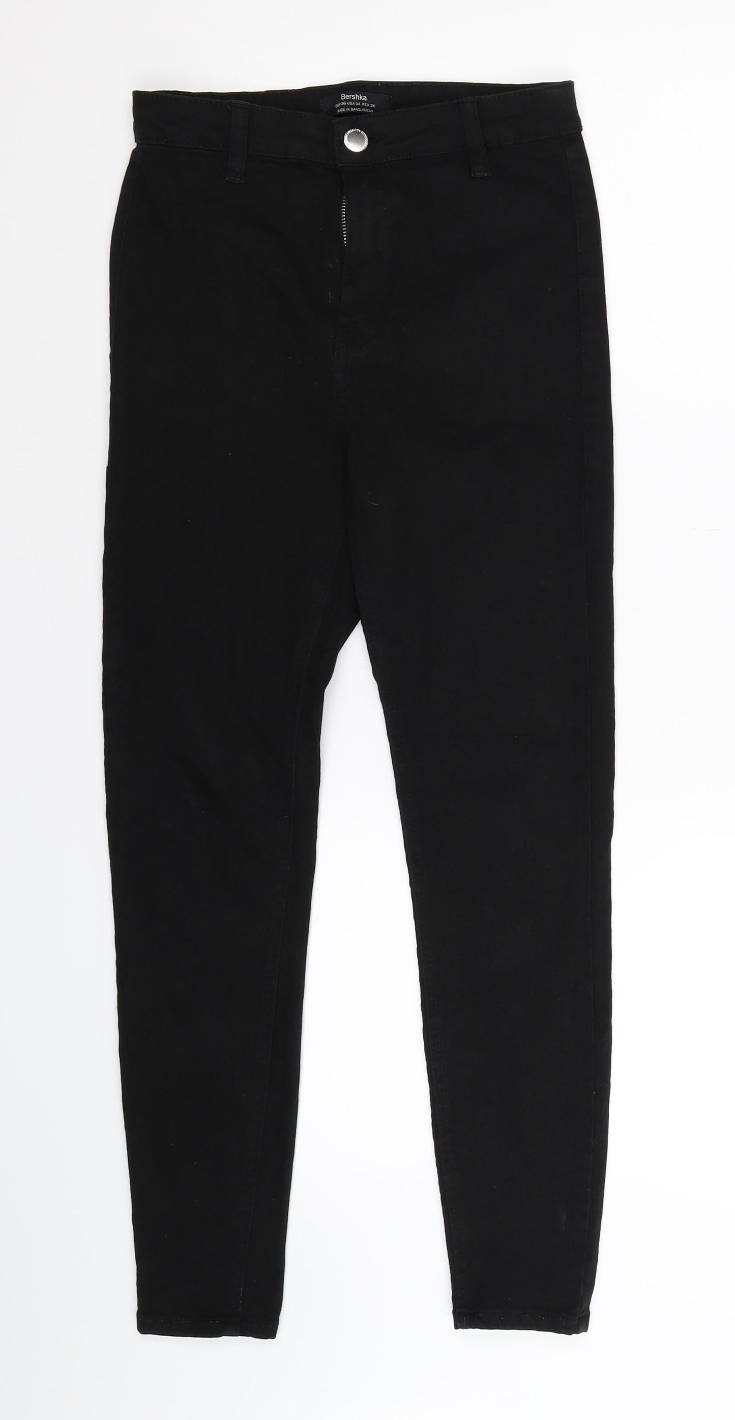 Bershka Womens Black  Denim Jegging Jeans Size 8 L27 in