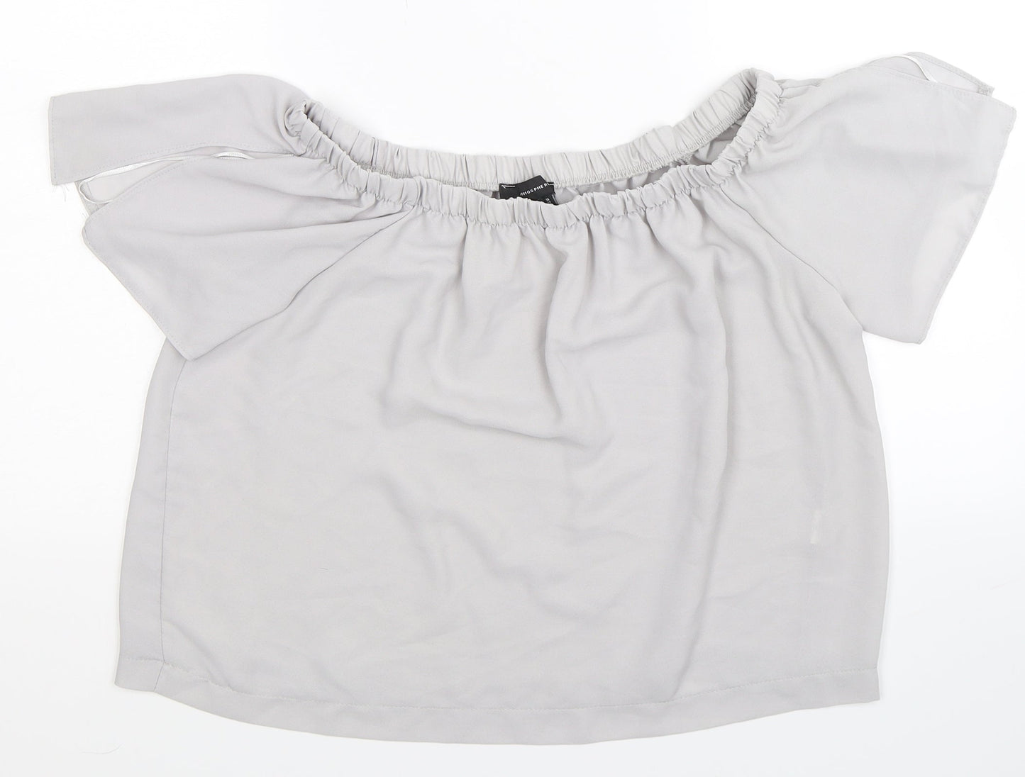 Womens UK Size 14 Atmosphere Grey Basic Blouse