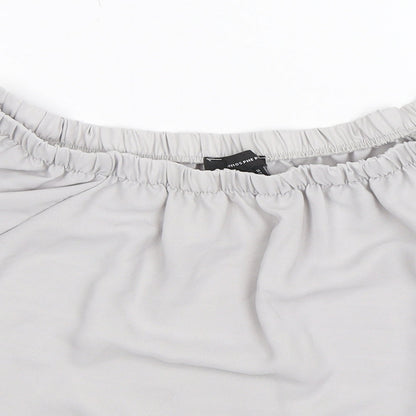 Womens UK Size 14 Atmosphere Grey Basic Blouse