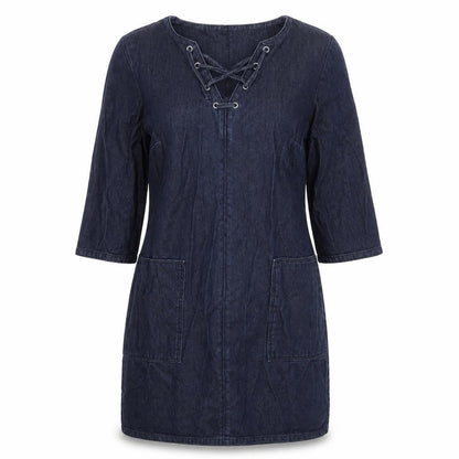 Warehouse Womens Blue  Denim Mini  Size 12