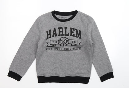 Primark Boys Grey   Pullover Sweatshirt Size 10-11 Years