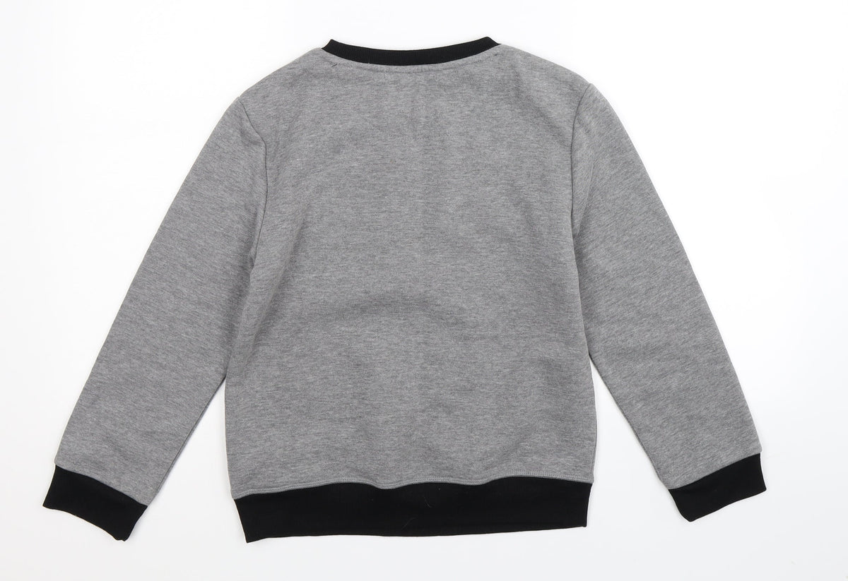 Primark Boys Grey   Pullover Sweatshirt Size 10-11 Years