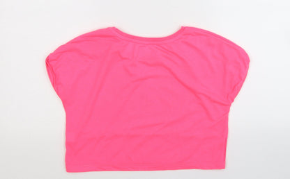 Primark Girls Pink   Basic T-Shirt Size 11-12 Years