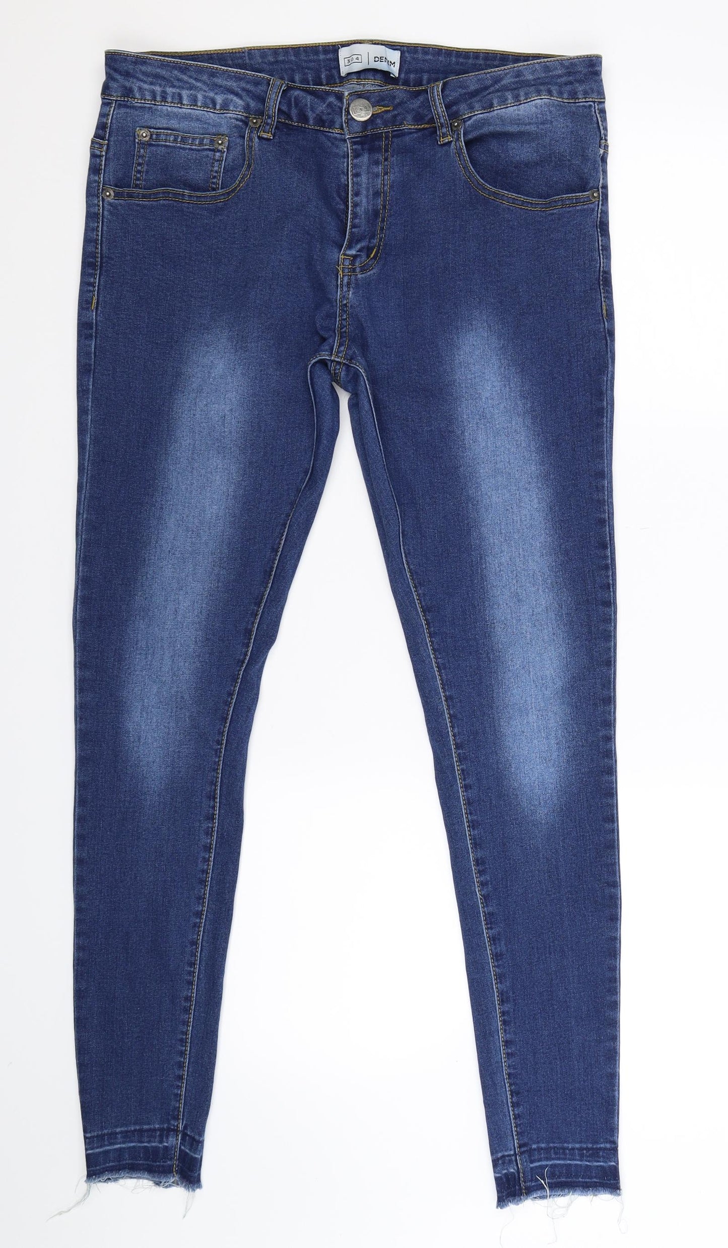 Denim 304 Womens Blue  Denim Skinny Jeans Size 34 L30 in