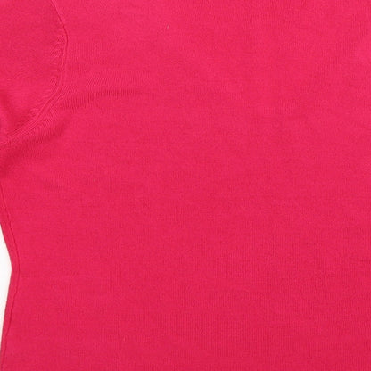 M&Co Womens Pink  Knit Pullover Jumper Size 12