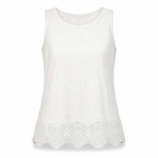 Womens UK Size M adiva Ivory Tunic Tank