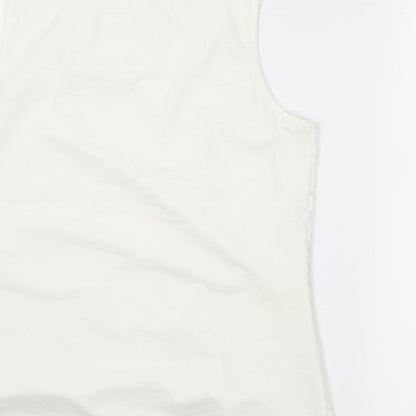 Womens UK Size M adiva Ivory Tunic Tank