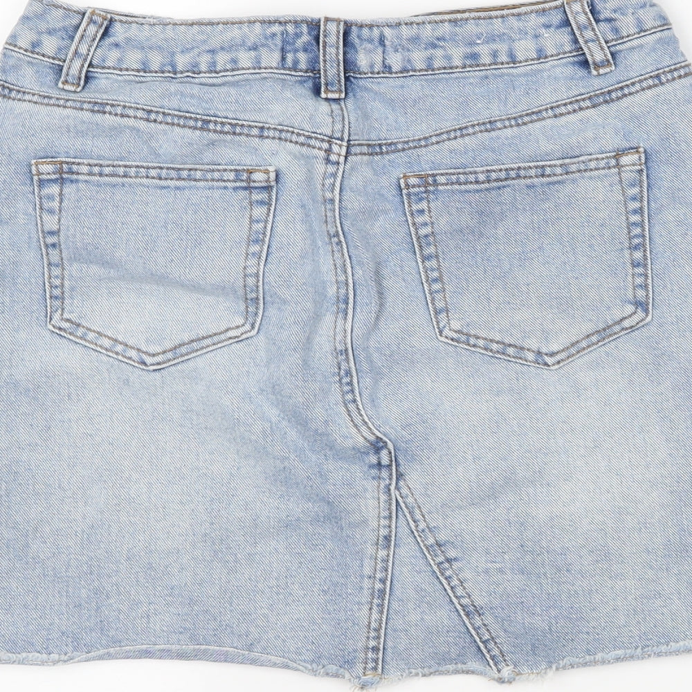 newlook Girls Blue  Denim Straight & Pencil Skirt Size 14 Years