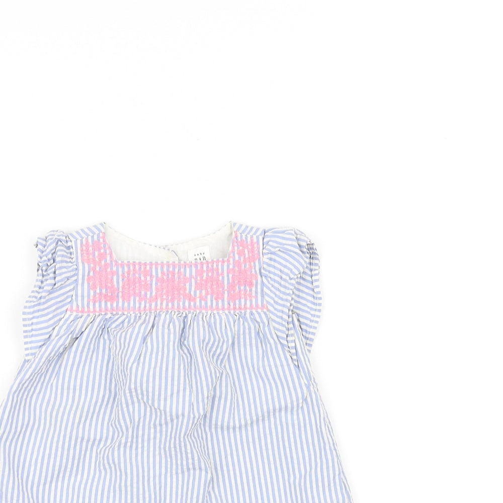 Gap Girls Blue Striped  A-Line  Size 6-9 Months