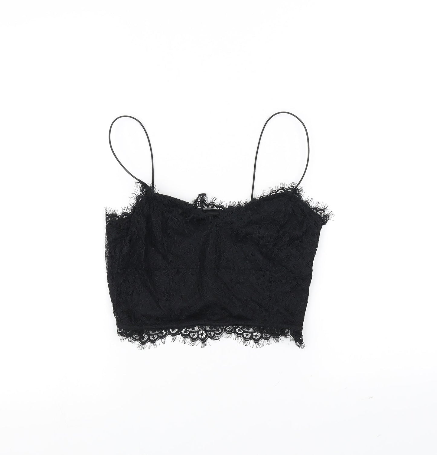 Womens UK Size 8 H&M Black Basic Blouse